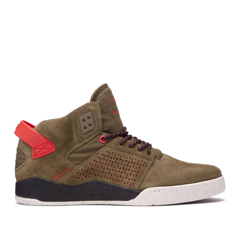 Supra SKYTOP III Sneaker High Damen Olivgrün Kaufen IMSWX1026